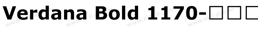 Verdana Bold 1170字体转换 Verdana Bold 1170字体转换